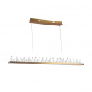 Lampa wisząca listwa LED z kryształowymi lodowcami Gletscher Maytoni Classic H186-PL-01-53W-BS