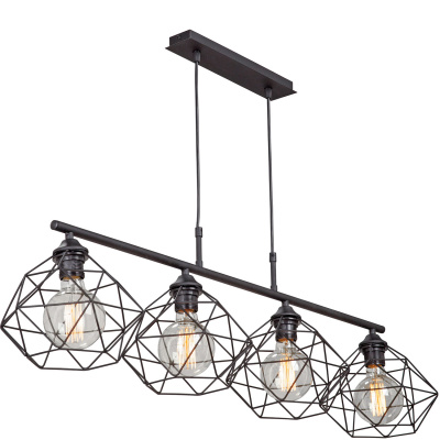 Lampa wisząca Loft - metalowe klatki na żarówki Vitaluce VE4269-1/4S