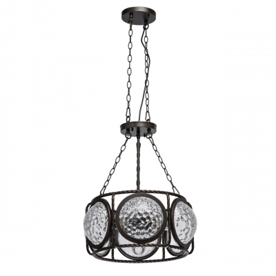 Lampa wisząca Loft na łańcuchach, 6 żarówek Jester RegenBogen 104013006