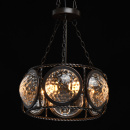 Lampa wisząca Loft na łańcuchach, 6 żarówek Jester RegenBogen 104013006