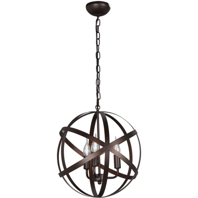 Lampa wisząca metalowa, duża kula na żarówki bez kloszy Vitaluce VE4453-8/3
