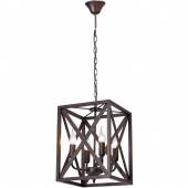 Lampa wisząca metalowa klatka na cztery żarówki Vitaluce VE4197-7/4