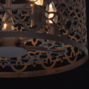 Lampa wisząca, metalowy, ażurowy ornament MW-LIGHT Country brązowa 249018005