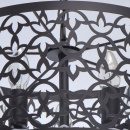 Lampa wisząca, metalowy, ażurowy ornament MW-LIGHT Country brązowa 249018005