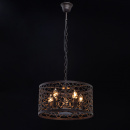 Lampa wisząca, metalowy, ażurowy ornament MW-LIGHT Country brązowa 249018005
