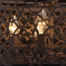 Lampa wisząca, metalowy, ażurowy ornament MW-LIGHT Country brązowa 249018005