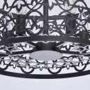 Lampa wisząca, metalowy, ażurowy ornament MW-LIGHT Country brązowa 249018005