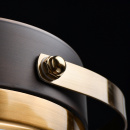 Lampa wisząca miedziano-brązowa Hamburg RegenBogen Loft 605012308