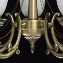 Lampa wisząca mosiądz antyczny i białe klosze retro MW-LIGHT Classic 347019505