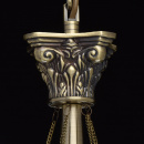 Lampa wisząca mosiądz antyczny i białe klosze retro MW-LIGHT Classic 347019505