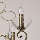 Lampa wisząca na 5 żarówek - świeczek, antyczny mosiądz MW-LIGHT Classic - wycof 683010405