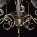 Lampa wisząca na 5 żarówek - świeczek, antyczny mosiądz MW-LIGHT Classic - wycof 683010405