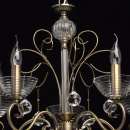 Lampa wisząca na 5 żarówek - świeczek, antyczny mosiądz MW-LIGHT Classic - wycof 683010405