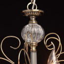 Lampa wisząca na 5 żarówek - świeczek, antyczny mosiądz MW-LIGHT Classic - wycof 683010405