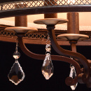 Lampa wisząca na 6 żarówek w rustykalnym stylu CHIARO Country 389010506