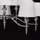 Lampa wisząca na łańcuchu 10-punktowa MW-LIGHT Elegance chrom i białe klosze 692011110