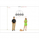 Lampa wisząca nad wyspę Loft do jadalni lub kuchni RegenBogen LED 657011404