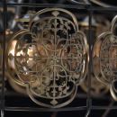 Lampa wisząca neoklasyczna Francesca CHIARO Country mosiężna 109010105