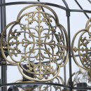 Lampa wisząca neoklasyczna Francesca CHIARO Country mosiężna 109010105