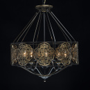 Lampa wisząca neoklasyczna Francesca CHIARO Country mosiężna 109010105