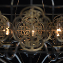 Lampa wisząca neoklasyczna Francesca CHIARO Country mosiężna 109010105