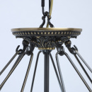 Lampa wisząca neoklasyczna Francesca CHIARO Country mosiężna 109010105