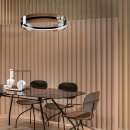 Lampa wisząca okrągła do jadalni LED Interstellar Maytoni MOD309PL-L30GR4K