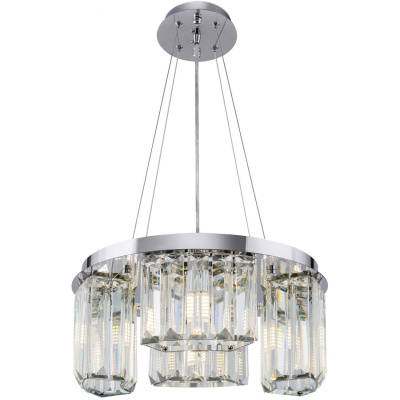 Lampa wisząca okrągła, kolumny szklane Colline Maytoni MOD083PL-04CH