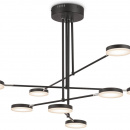 Lampa wisząca plafony LED na czarnych ramionach Fad Maytoni MOD070PL-L48B3K