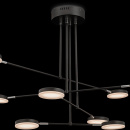 Lampa wisząca plafony LED na czarnych ramionach Fad Maytoni MOD070PL-L48B3K