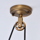 Lampa wisząca podwójna, miedź i alabastrowe szkło MW-LIGHT Classic 327010802