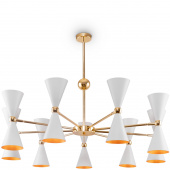 Lampa wisząca podwójne, białe stożki Vesper Maytoni MOD108PL-18WG