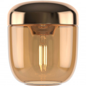 Lampa wisząca pojedyncza Acorn UMAGE bursztynowe szkło, mosiądz 02215