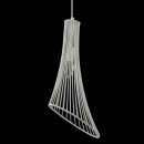 Lampa wisząca pojedyncza, druciana, biała Ginger and Fred Maytoni Loft T062-PL-23-W