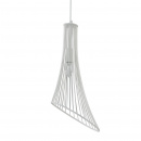 Lampa wisząca pojedyncza, druciana, biała Ginger and Fred Maytoni Loft T062-PL-23-W