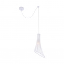 Lampa wisząca pojedyncza, druciana, biała Ginger and Fred Maytoni Loft T062-PL-23-W