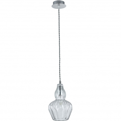 Lampa wisząca - pojedynczy, szklany klosz w formie kwiatu Eustoma Maytoni Modern MOD238-PL-01-TR