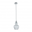 Lampa wisząca - pojedynczy, szklany klosz w formie kwiatu Eustoma Maytoni Modern MOD238-PL-01-TR