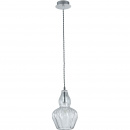 Lampa wisząca - pojedynczy, szklany klosz w formie kwiatu Eustoma Maytoni Modern MOD238-PL-01-TR