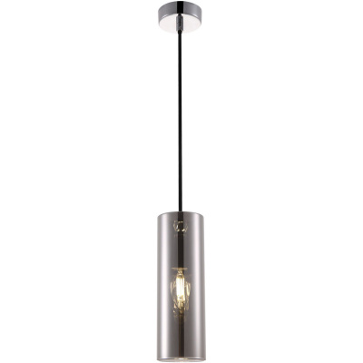 Lampa wisząca pojedynczy, szklany walec Gioia Maytoni P011PL-01CH