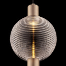 Lampa wisząca prążkowana kula Rueca Maytoni kolor nikiel P060PL-01N