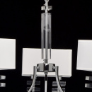 Lampa wisząca prostokątne, białe klosze, 3 ramiona, 6 żarówek MW-Light Megapolis 101010406