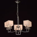 Lampa wisząca prostokątne, białe klosze, 3 ramiona, 6 żarówek MW-Light Megapolis 101010406