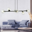 Lampa wisząca przezroczyste kule ROSSI 6 BL TRANSPARENT Emibig 874/6