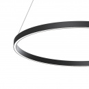 Lampa wisząca ring LED 80 cm Rim Maytoni czarna MOD058PL-L42B4K