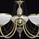 Lampa wisząca rustykalna, antyczny mosiądz i kryształ MW-LIGHT Classic 347019105