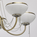 Lampa wisząca rustykalna, antyczny mosiądz i kryształ MW-LIGHT Classic 347019105