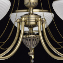 Lampa wisząca rustykalna, antyczny mosiądz i kryształ MW-LIGHT Classic 347019105