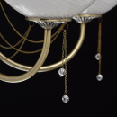 Lampa wisząca rustykalna, antyczny mosiądz i kryształ MW-LIGHT Classic 347019105