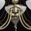 Lampa wisząca rustykalna, antyczny mosiądz i kryształ MW-LIGHT Classic 347019105